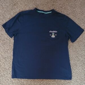 Chubbies Taco'bout a Weekend Men's Large Short Sleeve Navy Blue Pocket T-Shirt